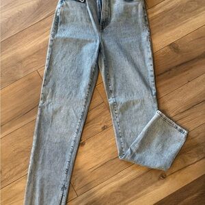 Good American Light Blue Straight-Leg Jeans